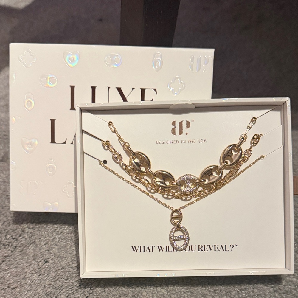 Luxe Layers BP 2026 Hello Beautiful Gold necklaces set
